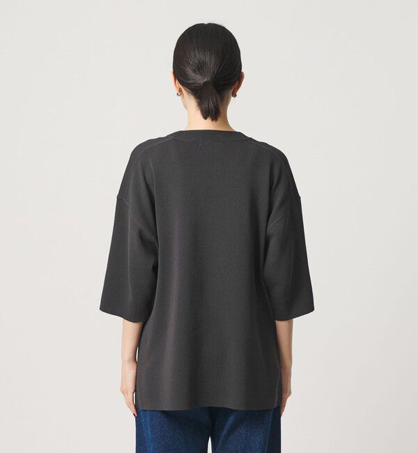 BEAUTY&YOUTH UNITED ARROWS「コットンポリエステル ハーフスリーブ ニットプルオーバー ウォッシャブル」|ニット・セーター|