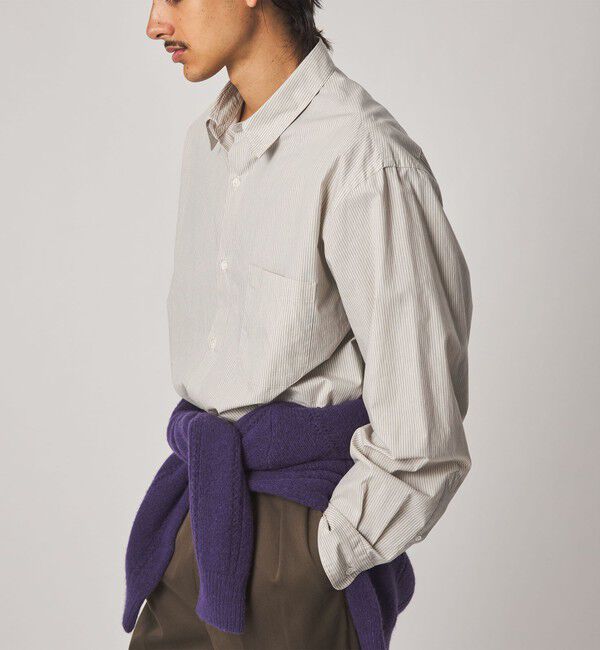 STEVEN ALAN「＜Steven Alan＞ 60 コンパクト ストライプ レギュラーカラー シャツ LOOSE」|シャツ・ブラウス|