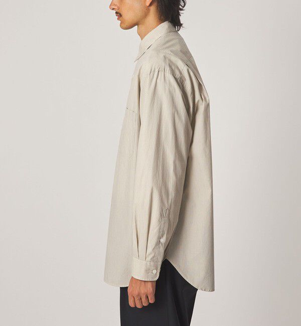 STEVEN ALAN「＜Steven Alan＞ 60 コンパクト ストライプ レギュラーカラー シャツ LOOSE」|シャツ・ブラウス|