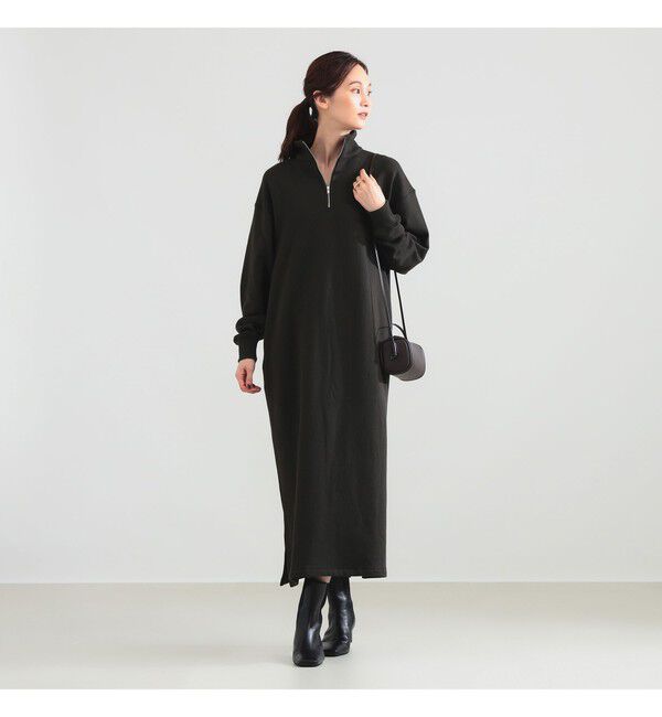 Demi-Luxe BEAMS 「【別注】SLOANE / 裏毛 ハーフジップ ワンピース」|ワンピース|