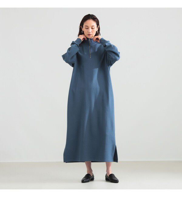 Demi-Luxe BEAMS 「【別注】SLOANE / 裏毛 ハーフジップ ワンピース」|ワンピース|