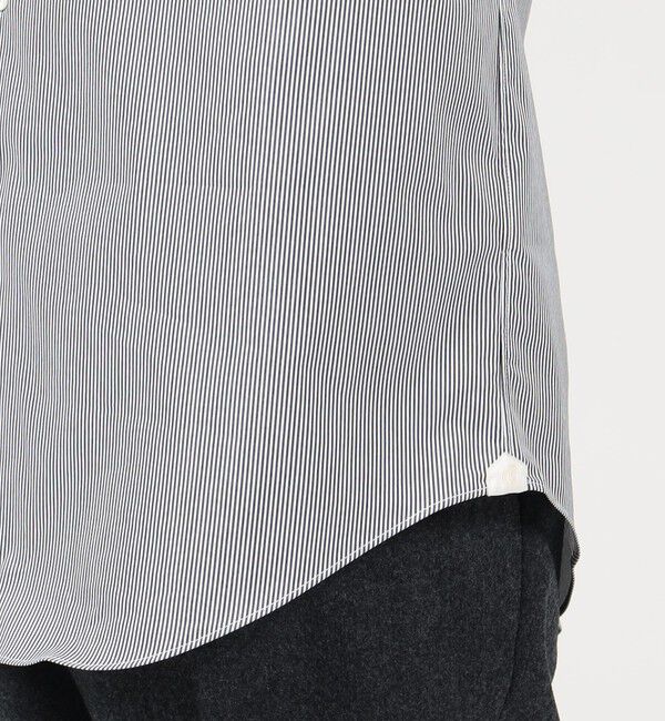 TOMORROWLAND MENS「140/2ストレッチブロード ループボタンダウンドレスシャツ」|シャツ・ブラウス|