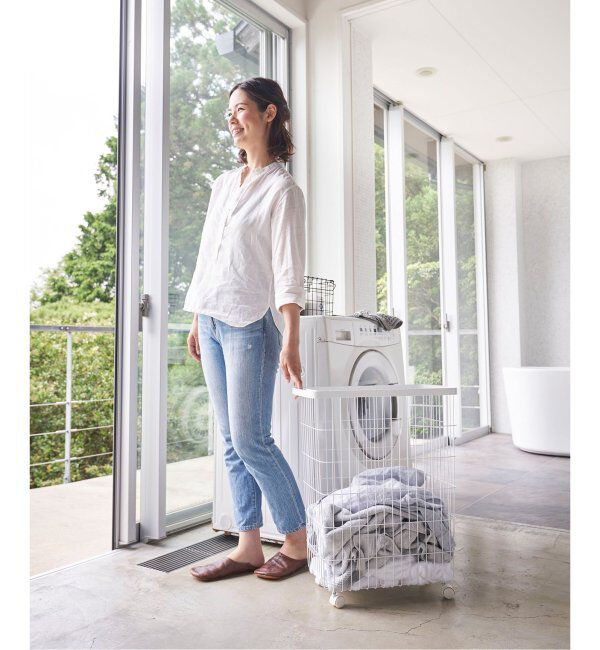 journal standard Furniture「《WEB限定予約》【tower/タワー】 ランドリーバスケット キャスター付き」|トイレタリー・ランドリーグッズ|