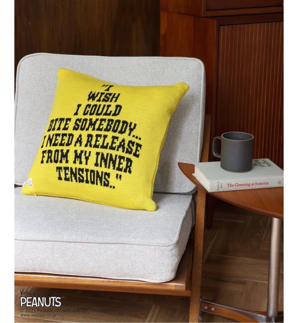 journal standard Furniture「【PEANUTS&times;SPORTS WEAR by JSF】別注 KNIT CUSHION クッションカバー」|クッション・クッションカバー|