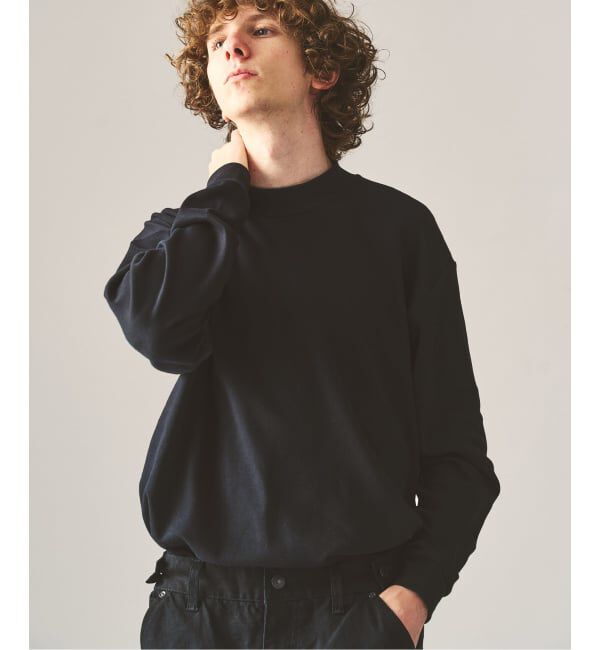 417 EDIFICE「【Hanes&times;417 EDIFICE】別注 CLEAR CUT COTTON SMOOTH MOCK NECK（MODERN FIT）」|Tシャツ・カットソー|
