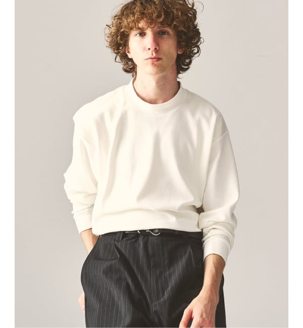 417 EDIFICE「【Hanes&times;417 EDIFICE】別注 CLEAR CUT COTTON SMOOTH MOCK NECK（MODERN FIT）」|Tシャツ・カットソー|