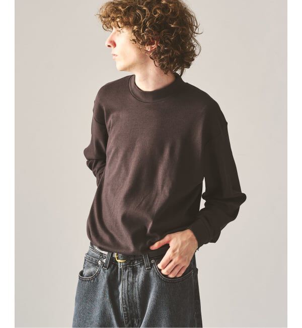 417 EDIFICE「【Hanes&times;417 EDIFICE】別注 CLEAR CUT COTTON SMOOTH MOCK NECK（MODERN FIT）」|Tシャツ・カットソー|