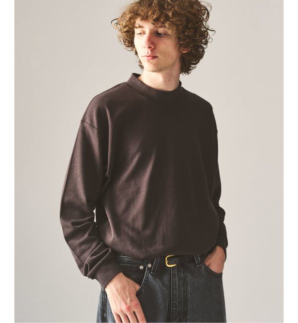 417 EDIFICE「【Hanes&times;417 EDIFICE】別注 CLEAR CUT COTTON SMOOTH MOCK NECK（MODERN FIT）」|Tシャツ・カットソー|