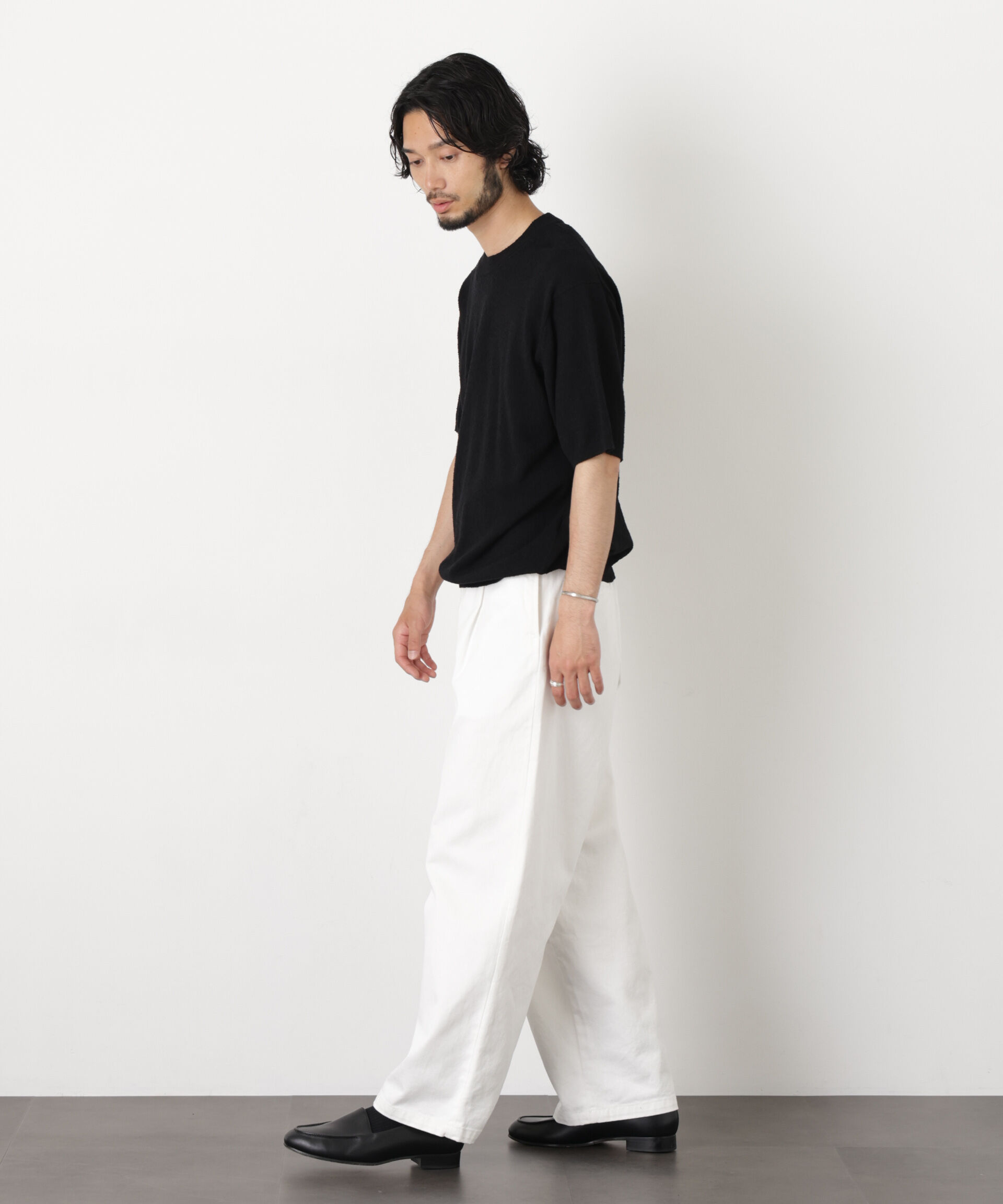 nano･universe「C/Ny ブークレ クルーネックニットTEE」|ニット・セーター|