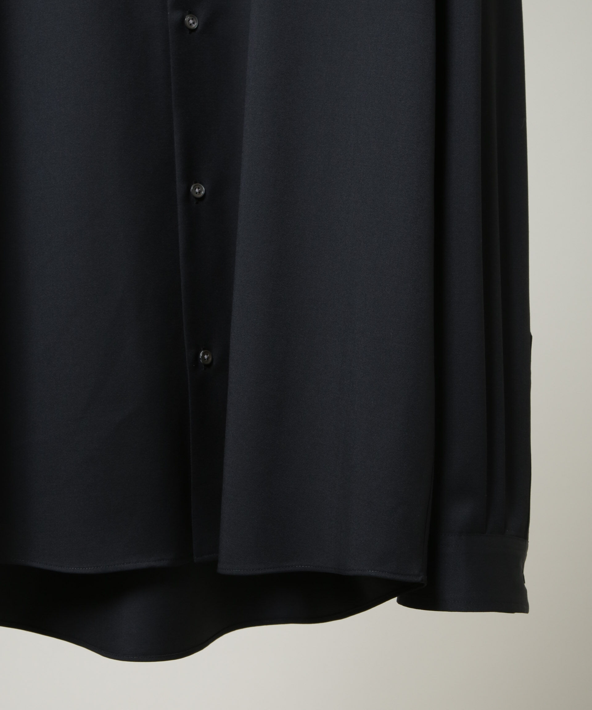 NANO universe「FARAH/別注 CANONICO Twill Black Shirt(セットアップ可)」|シャツ・ブラウス|
