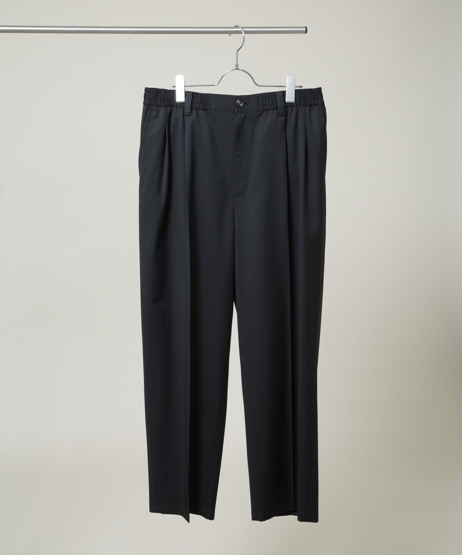 NANO universe「FARAH/別注 CANONICO Twill Black Slacks(セットアップ可)」|チノ|ブラック