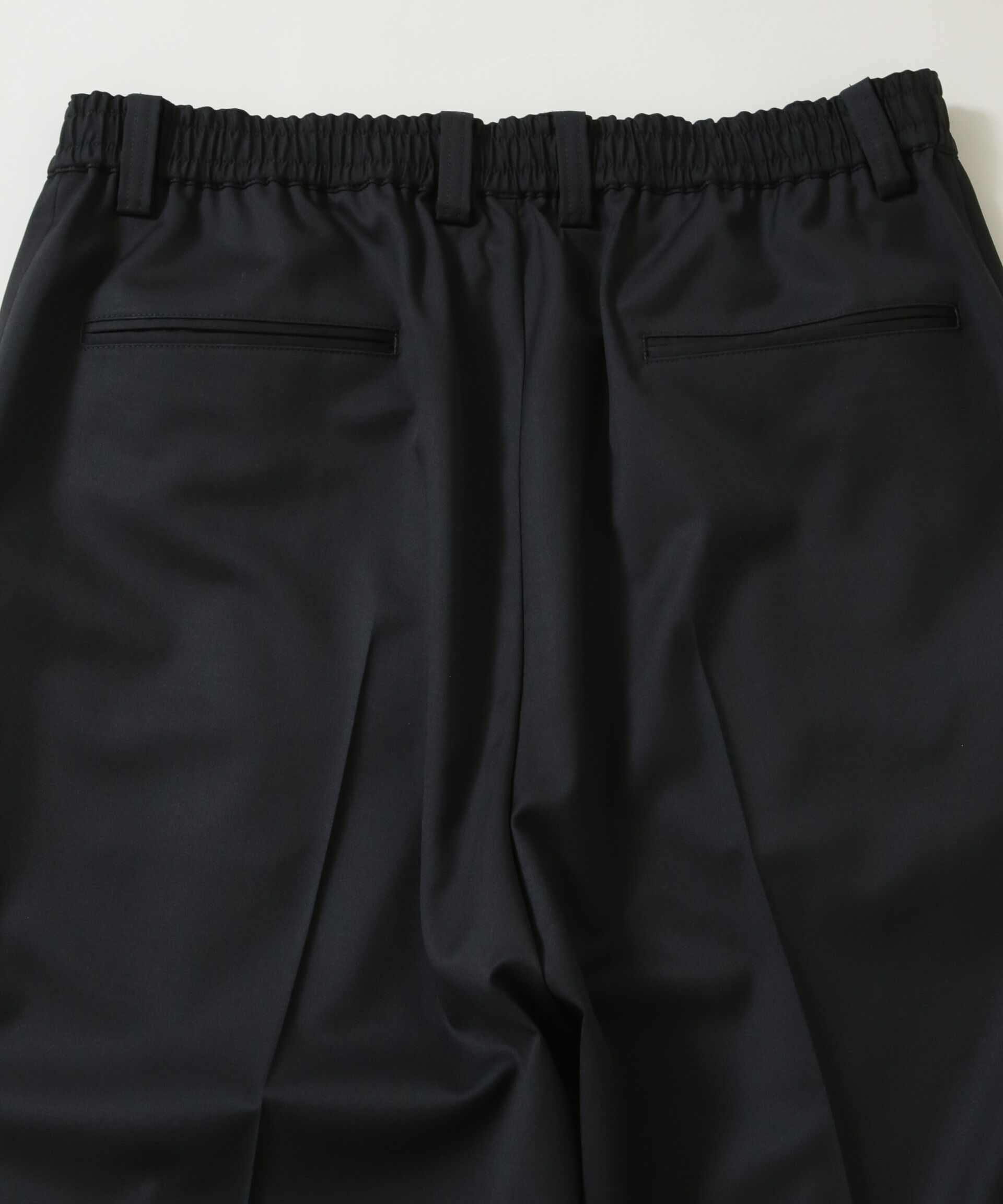NANO universe「FARAH/別注 CANONICO Twill Black Slacks(セットアップ可)」|チノ|