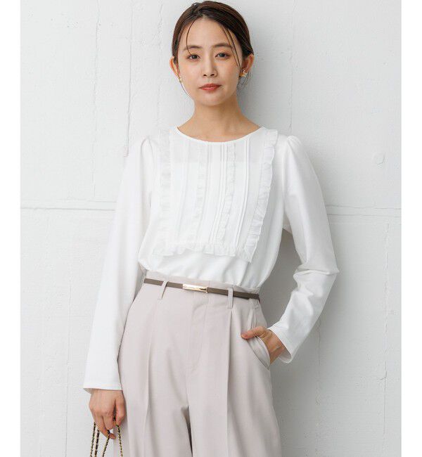 組曲「【WEB限定】ソフトダンボール フリルカットソー」|Tシャツ・カットソー|