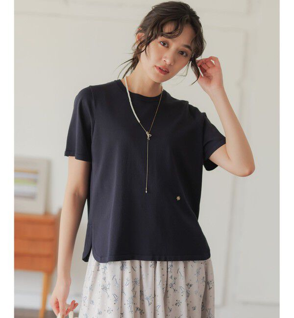 組曲「ストレッチクリアニット 5分袖プルオーバー」|ニット・セーター|