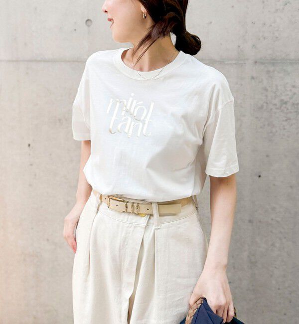 NOLLEY'S sophi「ウォッシャブルオーバーサイズロゴTシャツ」|Tシャツ・カットソー|