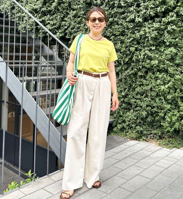 NOLLEY'S「《ノーリーズオリジナル美容Tシャツ》シルクアミノ酸加工Ｔシャツ」|Tシャツ・カットソー|