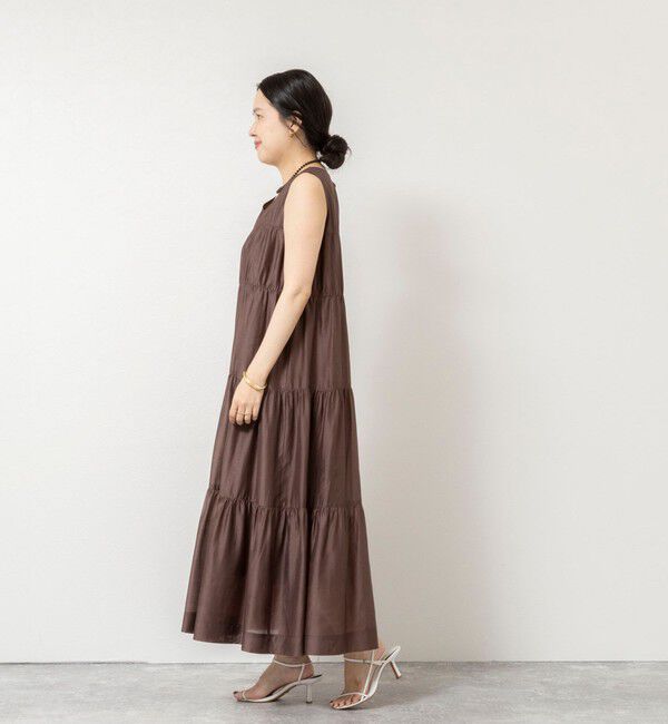 NOLLEY'S sophi「 【一部WEB限定カラー】ウォッシャブルシアーローンティアード2WAYワンピース」|ワンピース|