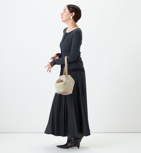 NOLLEY'S sophi「【WEB限定】《セットアップ対応》ウォッシャブルフィブリルテレコフレアーマキシスカート」|スカート|