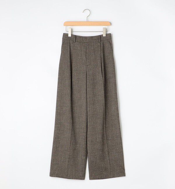 NOLLEY'S「《ストレッチ》ウォッシャブルネップツイードワイドパンツ」|その他|
