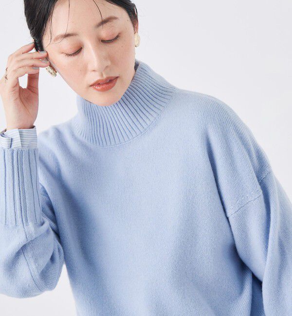 NOLLEY'S sophi「カシミヤ混紡毛ハイネックプルオーバー」|ニット・セーター|