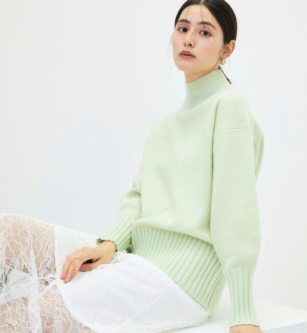 NOLLEY'S sophi「カシミヤ混紡毛ハイネックプルオーバー」|ニット・セーター|
