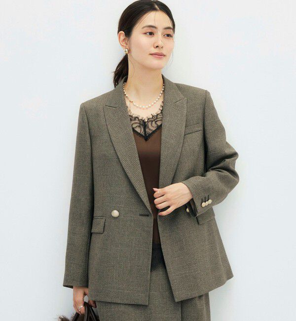 NOLLEY'S sophi「《セットアップ対応》シャークダブルジャケット」|テーラードジャケット|