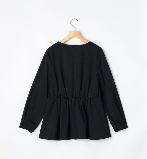 NOLLEY'S「《セットアップ対応》ウォッシャブルハイスペックTRペプラムブラウス」|シャツ・ブラウス|