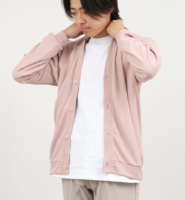 NOLLEY'S goodman「ワッフルカーディガン ウォッシャブル 26AW」|カーディガン|ベビーピンク