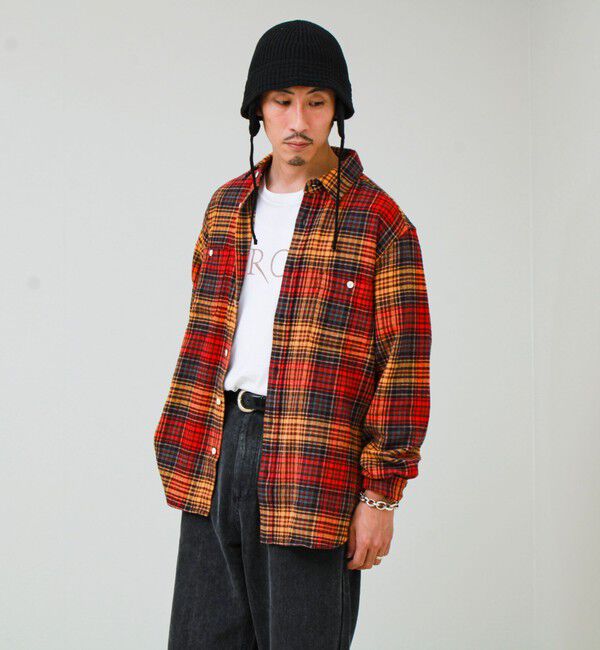 GLOSTER「ヘビーフランネル チェックシャツ」|シャツ・ブラウス|