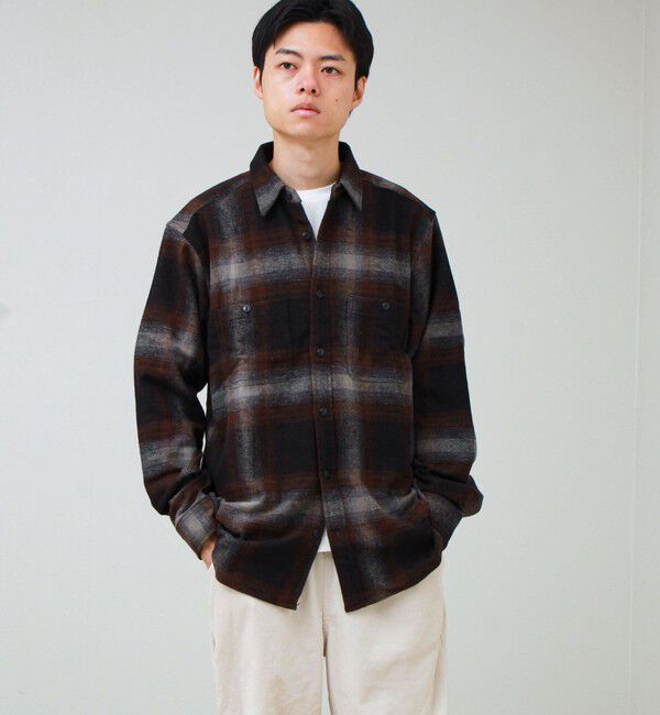 GLOSTER「ヘビーフランネル チェックシャツ」|シャツ・ブラウス|