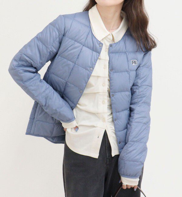 fredy emue「《別注》【TAION/タイオン】CREW NECK BUTTON DOWN JKT ダウンジャケット」|ダウン|