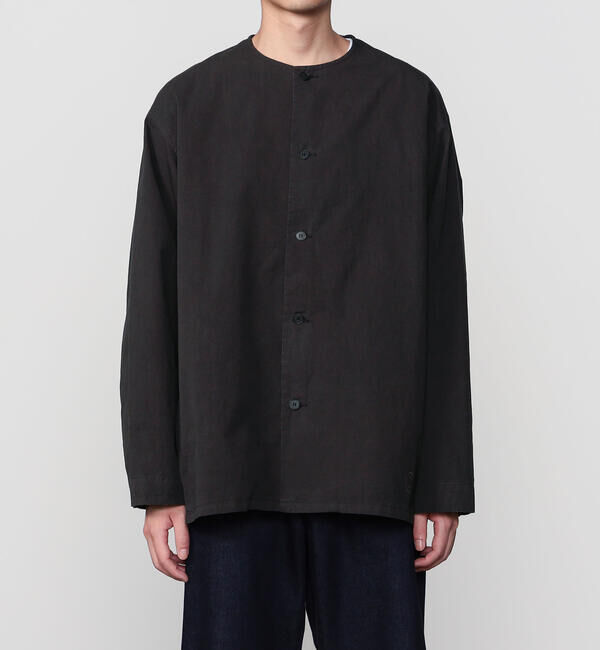 ORCIVAL「ORCIVAL | コットンツイル ノーカラー シャツ MEN」|シャツ・ブラウス|