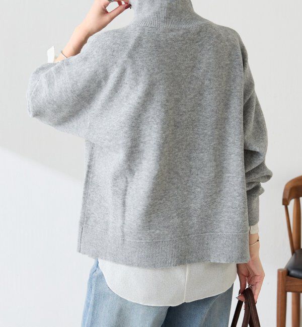  「【ロングシーズン着やすい】ハーフジップニット」|ニット・セーター|