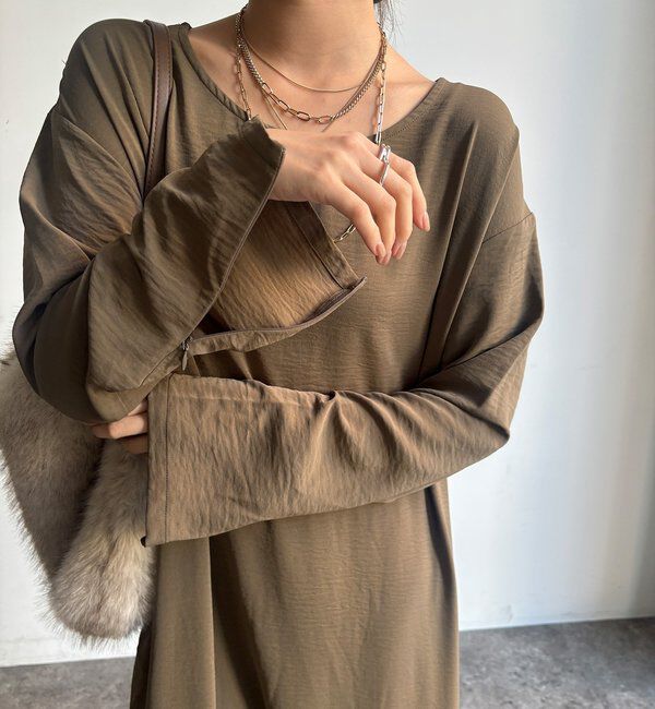  「【WEB限定】ジップスリーブ2wayワンピース」|ワンピース|