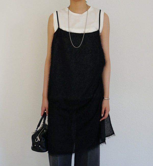  「【earthy_/アーシー】シアーキャミワンピース」|ワンピース|
