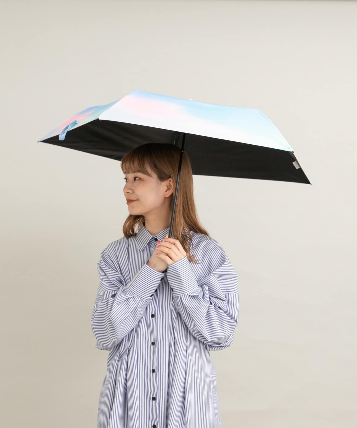SMELLY「【晴雨兼用】Wpc.　遮光軽量サンセットMINI」|傘|