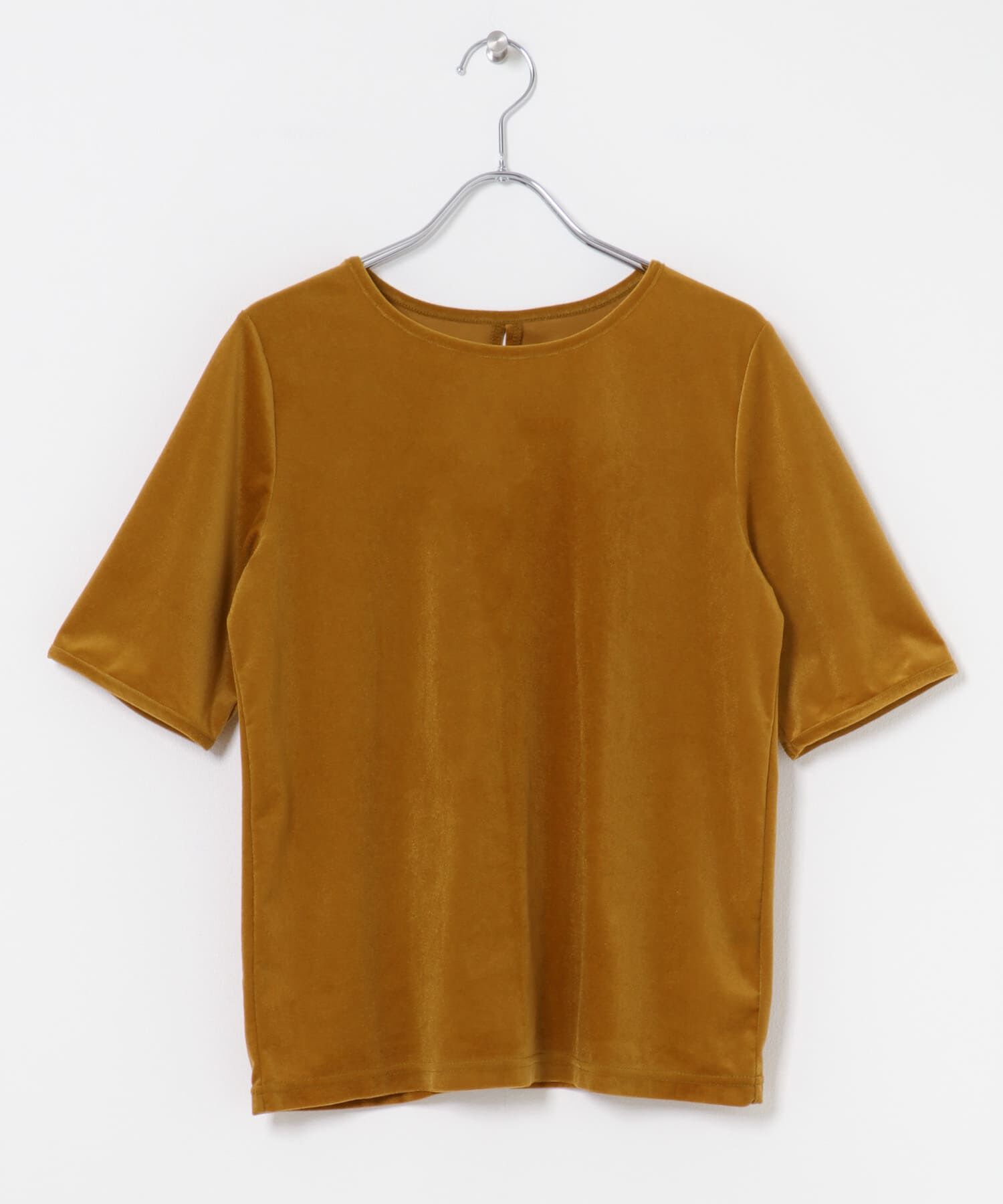 URBAN RESEARCH ROSSO「バックスリットシアーベロアカットソー」|Tシャツ・カットソー|