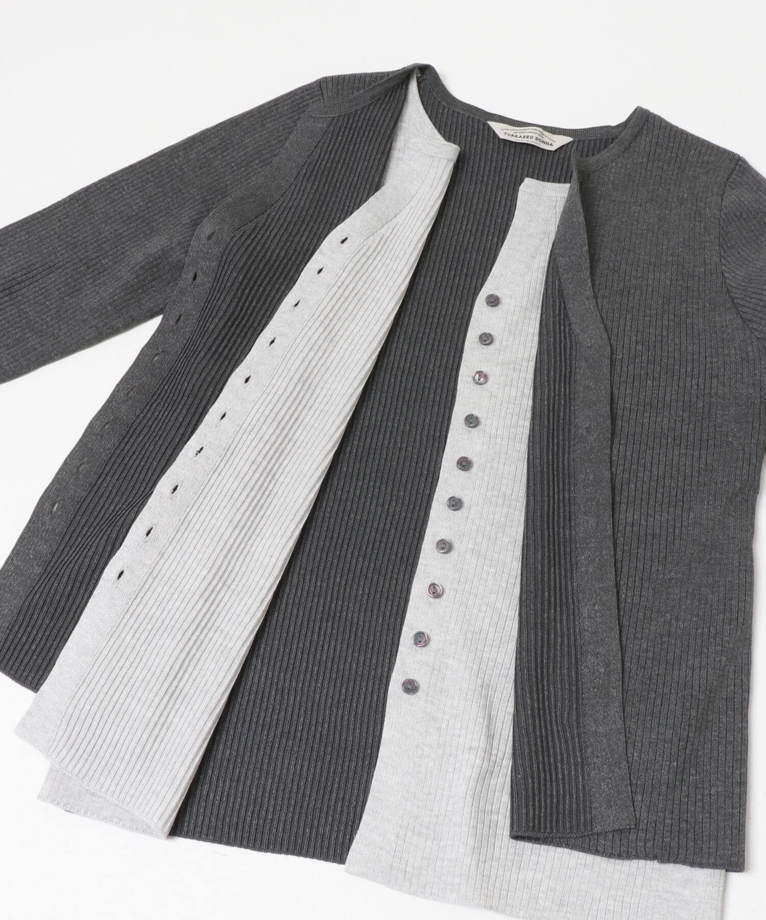 URBAN RESEARCH ROSSO「Torrazzo Donna　LAYERED V-NECK TOP」|ニット・セーター|