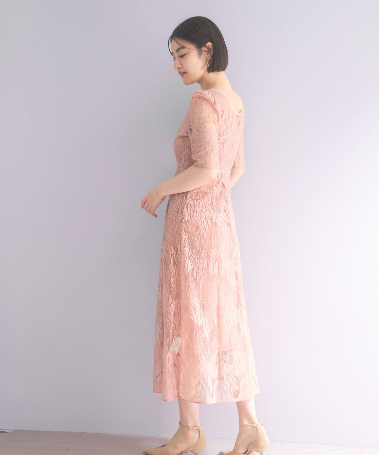 URBAN RESEARCH ROSSO「kaene　スパンコールアネモネドレス」|ワンピース|