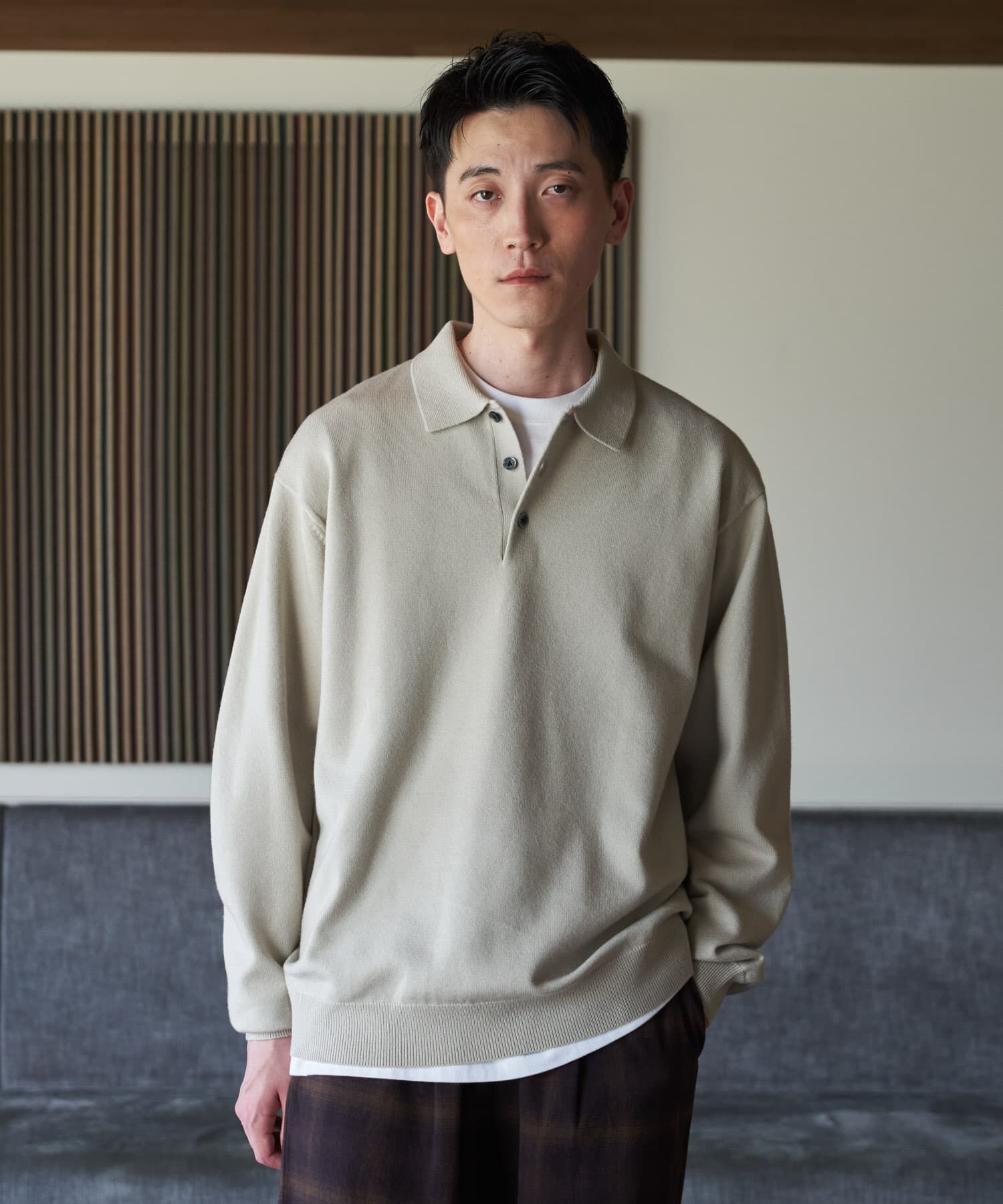 URBAN RESEARCH DOORS「『UR TECH』200日ニット ポロ」|ニット・セーター|