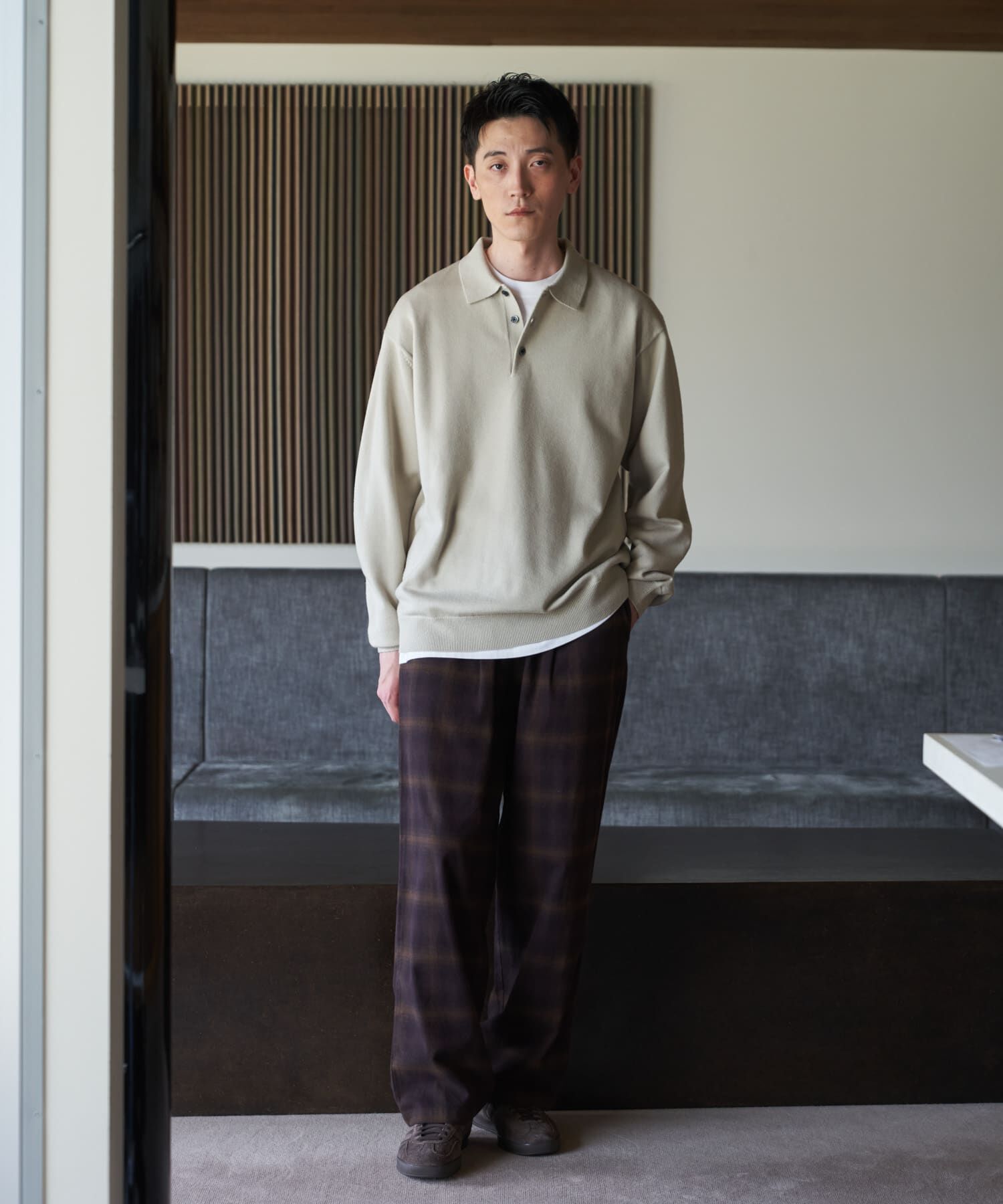 URBAN RESEARCH DOORS「『UR TECH』200日ニット ポロ」|ニット・セーター|