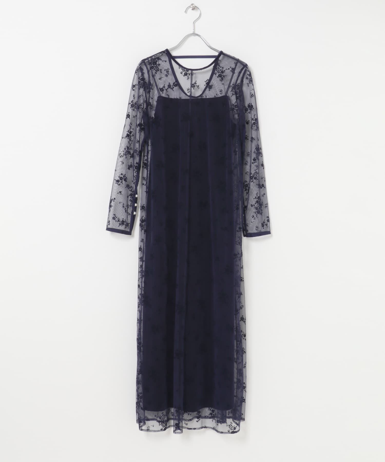 URBAN RESEARCH ROSSO「kaene　フロッキーベロア2WAYドレス」|ワンピース|