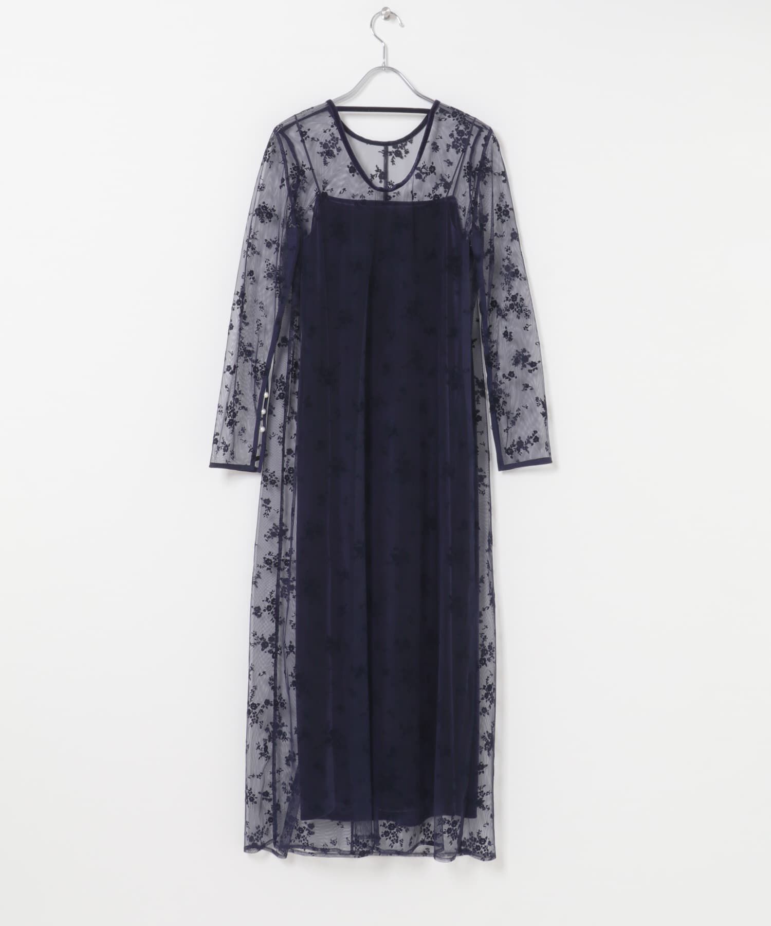 URBAN RESEARCH ROSSO「kaene　フロッキーベロア2WAYドレス」|ワンピース|