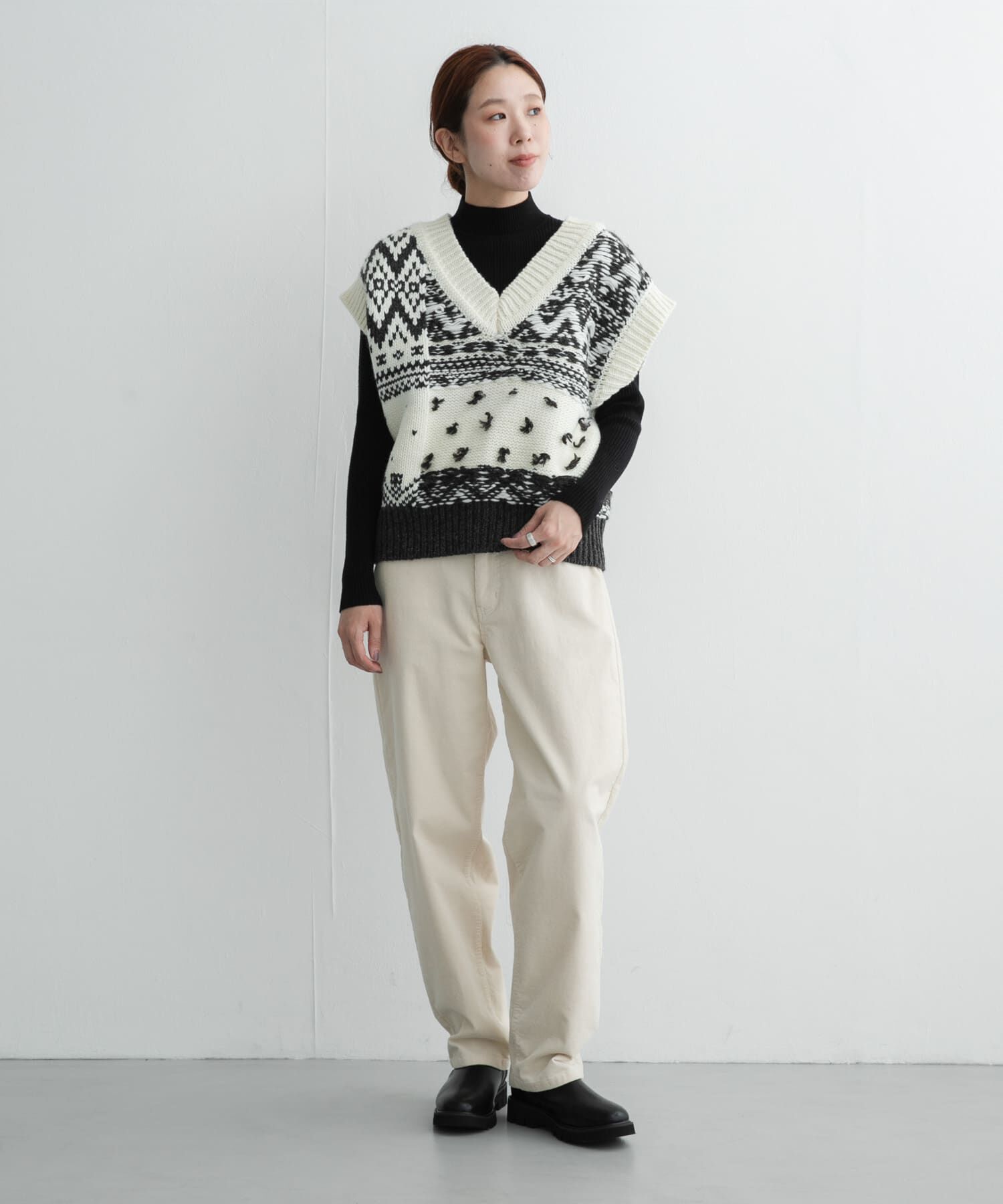 Sonny Label 「静電防止ハイネックリブニットプルオーバー」|ニット・セーター|