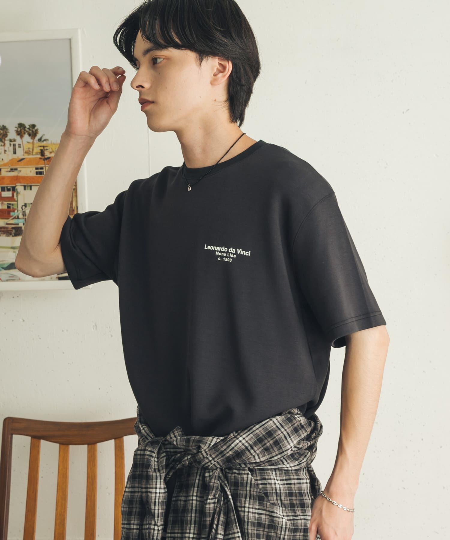 SENSE OF PLACE by URBAN RESEARCH「『別注』『イージーケア/吸水速乾/接触冷感』ART T-SHIRTS B(davinci)」|Tシャツ・カットソー|