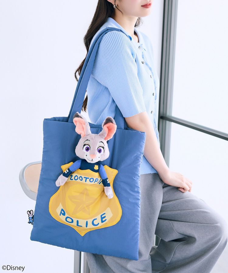 earth music&ecology「モチーフポケット付パファートート/Zootopia」|トートバッグ|