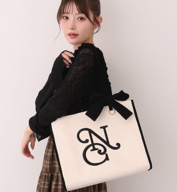  「【WEB限定】ロゴ刺しゅうトートバッグ」|ショルダー・メッセンジャー|