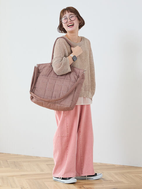 Samansa Mos2「【Cross&times;Staff】ボトルポケ付/10ポケットトートbag」|その他|