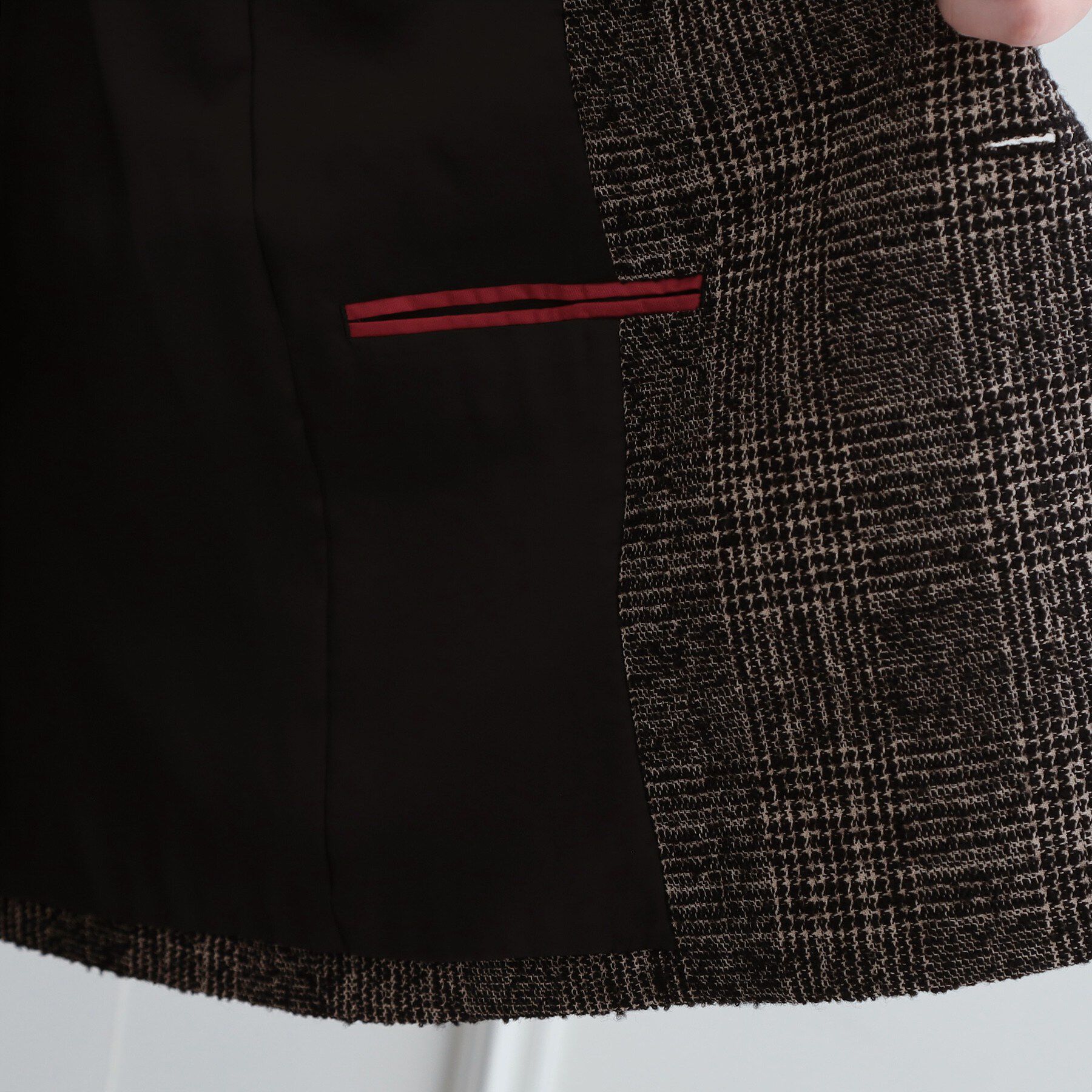 DRESSTERIOR「【セットアップ可能】ループグレンチェックダブルジャケット」|テーラードジャケット|
