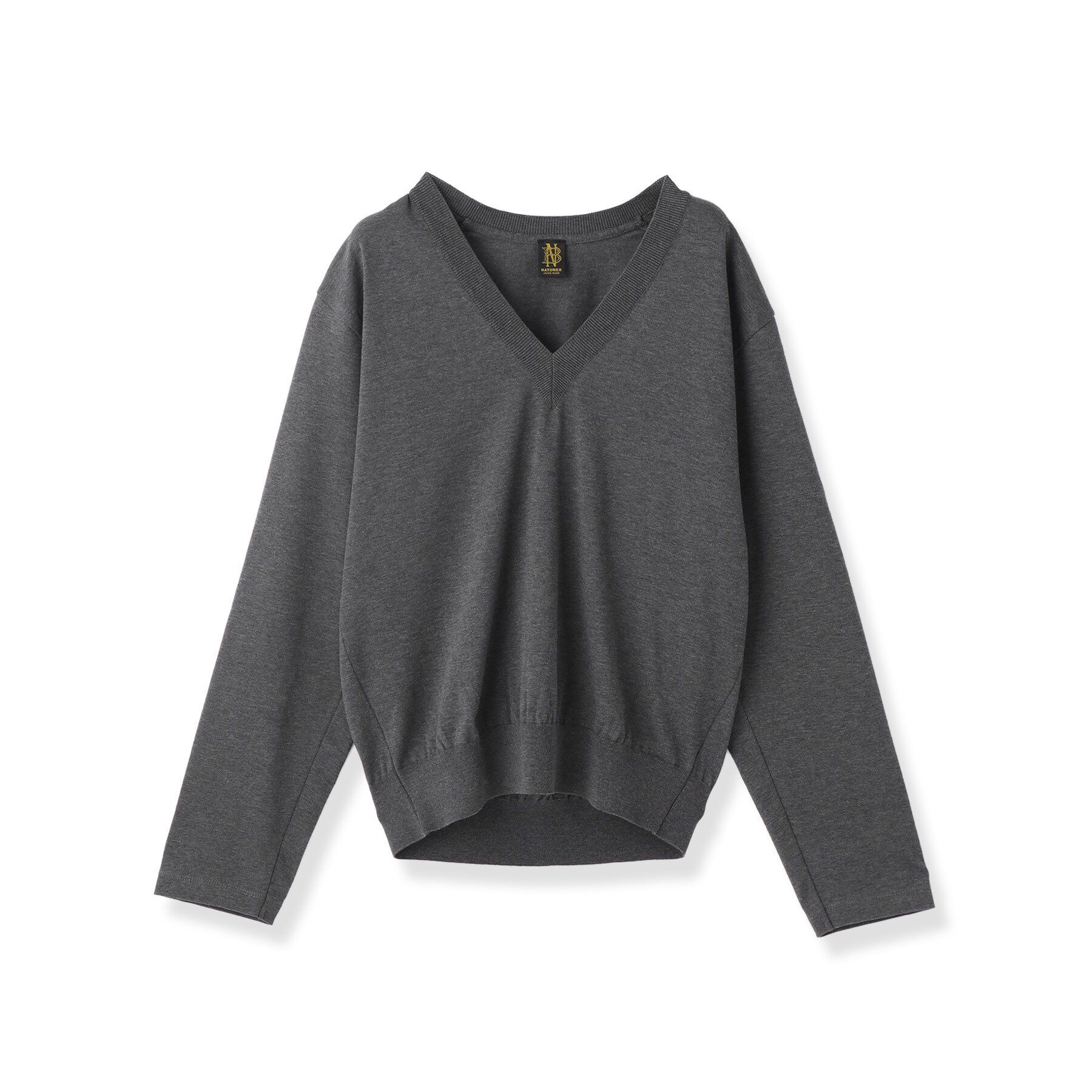 DRESSTERIOR「◆BATONER（バトナー）BLOWSING Vネック　ロングスリーブ」|ニット・セーター|グレー(015)